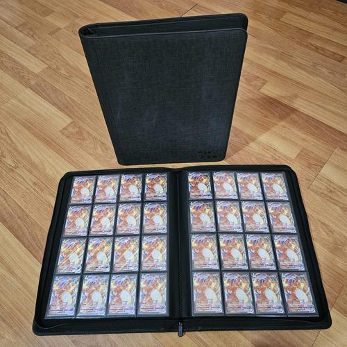 Jual Zip Zipper Leather Premium Binder Card Album 4 9 12 Pocket Kartu