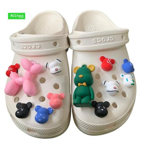 Crocs Jibbitz Designer Karakter Kepala Bearbrick Kaws Kab