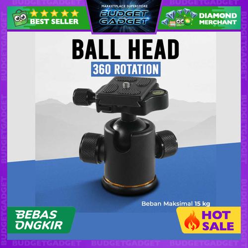 Jual Andoer Tripod Ball Head Profesional 360 Rotation TB81X Jakarta