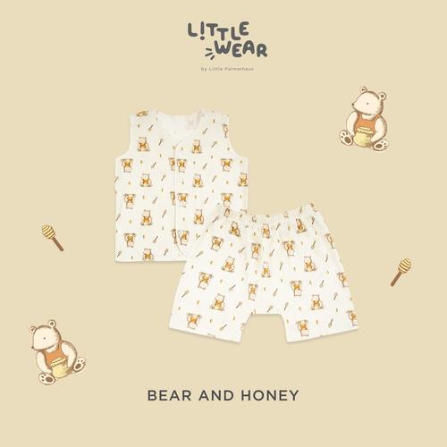 Promo Baju Bayi Little Palmerhaus Little Wear Button Sleeveless Set