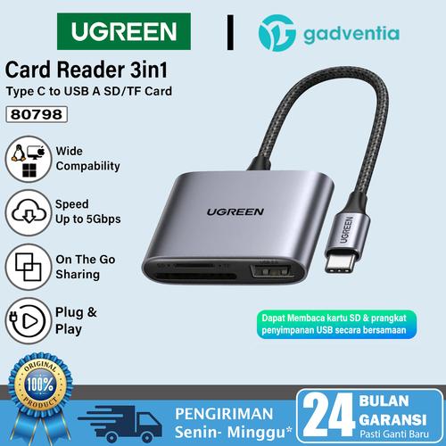 Jual UGREEN OTG USB Type C To Flashdisk Card Reader Macbook iPad Air ...