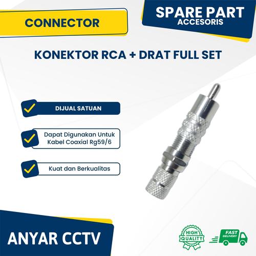 Jual CONNECTOR / KONEKTOR RCA DRAT FULL SET KUALITAS BAGUS - Kota ...