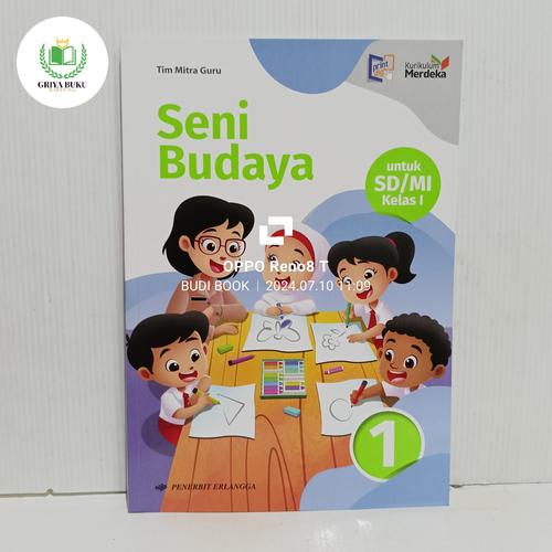 Jual Seni Budaya Kelas 1 SD/MI Kurikulum Merdeka Erlangga Original ...