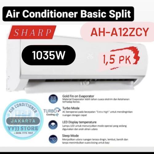 Jual AC Split SHARP AH-A12ZCY 1,5PK Standard Basic - Unit Only ...