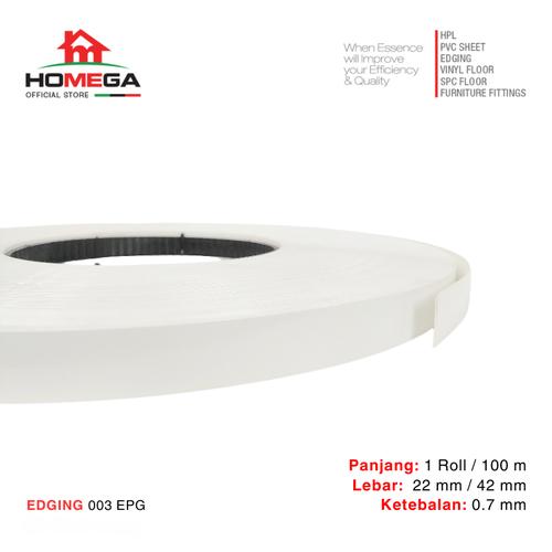 Promo HOMEGA PVC Edging Pelapis Meja PVC Tekstur Porcelain White