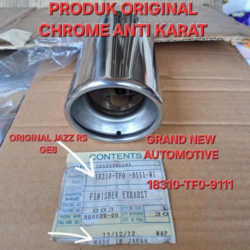 Jual MUFFLER CUTTER BUNTUT KNALPOT HONDA JAZZ RS GE8 GK5 BRIO MOBILIO