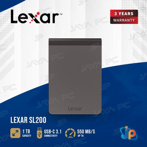 Promo Lexar SL200 SSD External Portable 1TB - 1 TB USB-C 3.1 Cicil 0% ...