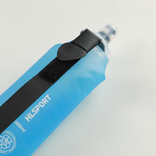 HLSport Botol Minum Silicone Softflask HLSport Strap 500ml NE-StrapBlue  di Milowstore_new Tokopedia