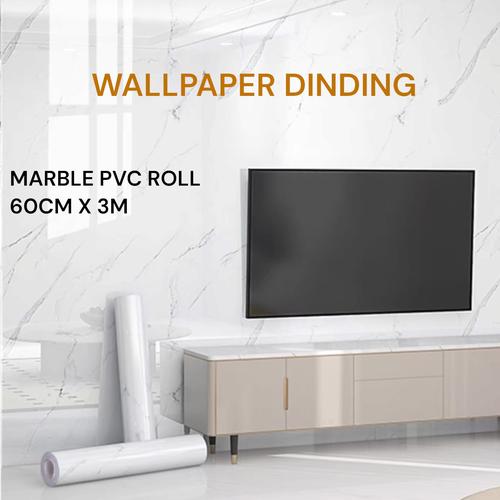 Jual Wallpaper / Wallfoam marble roll sticker dinding 60cm x 3m ...