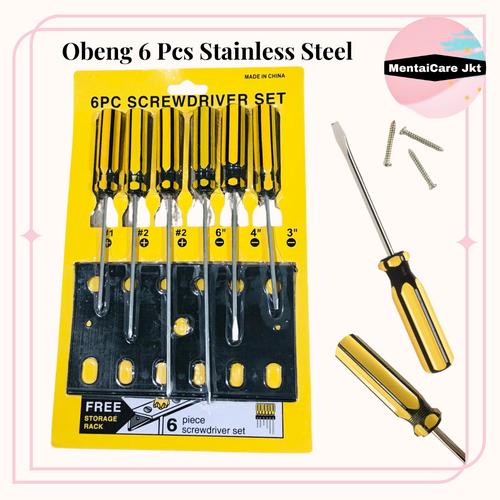 Jual Set Paket Obeng Radio Set 6 pcs Screwdriver Set Obeng Setting ...