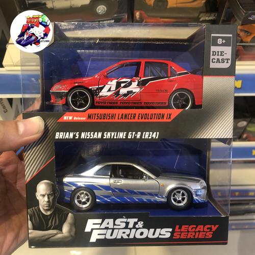 Jual Diecast JADA FAST AND FURIOUS TWIN PACK 1 : 32 LANCER IX & NISSAN ...