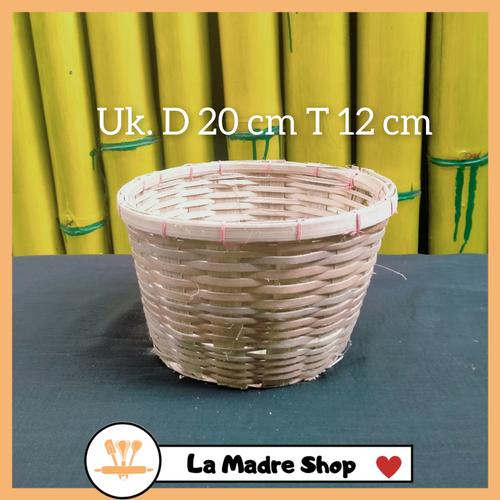 KERANJANG BAMBU BULAT Multifungsi Cover Pot Tanaman di La Madre Shop  Tokopedia