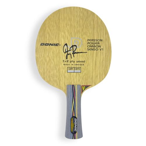 Racchetta Da Tennis Tavolo DONIC Persson Power Carbon Senso V1 - Legno Ultra Veloce Con Strati Carbonio - Foto 8