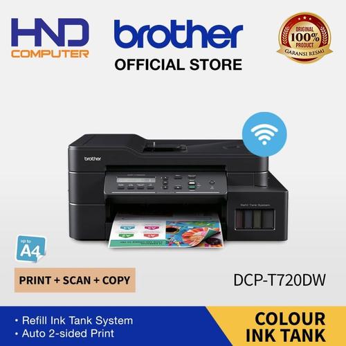 Jual New Brother Printer Ink Tank DCPT720W Duplex Wireless Print Scan