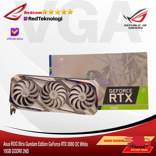 Promo Asus ROG Strix Gundam Edition GeForce RTX 3080 OC White 10GB