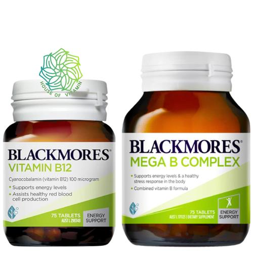 Jual Blackmores Mega B Complex 75 Tablets Vitamin B12 B 12 Tablet ...