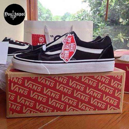 Jual Original Vans Old Skool Classic Black White VN000D3HY28
