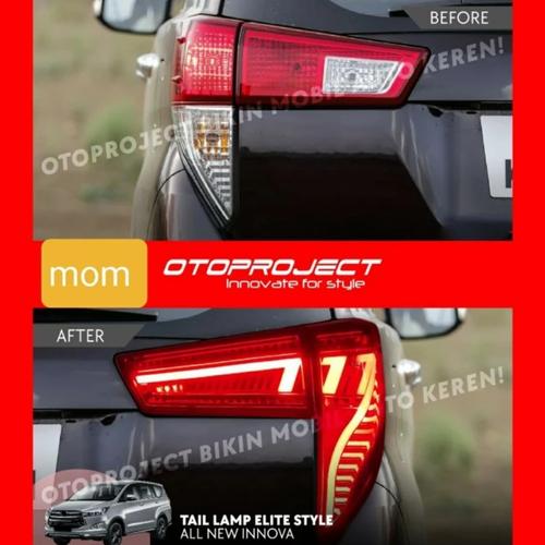 Jual Paket lampu stoplamp + trunk lid Innova Reborn - Smoke, Paket full ...