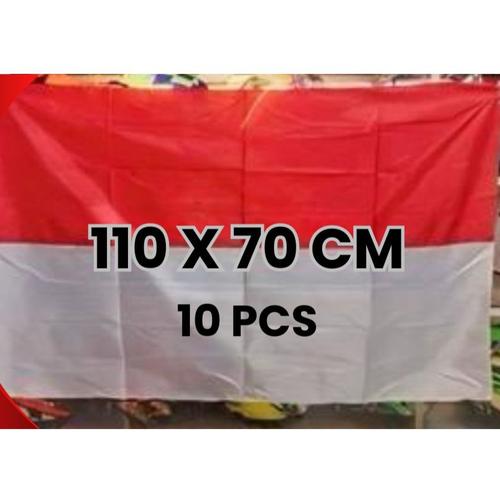 Promo grosir bendera merah putih 10 pcs ukuran 110×70 cm bendera ...