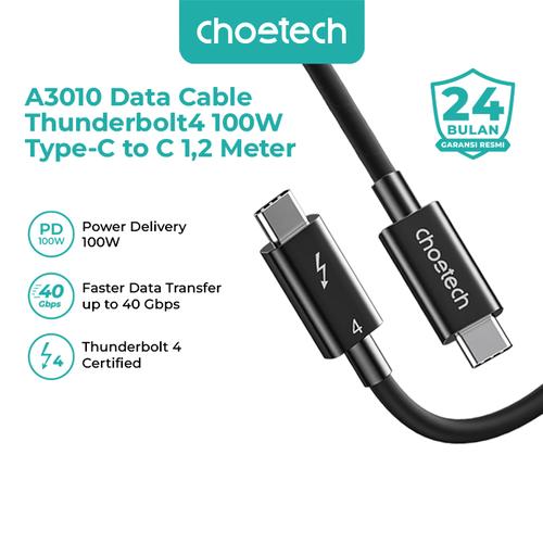 Promo Choetech A3010 Data Cable Thunderbolt4 100W Type C to C 1.2M ...