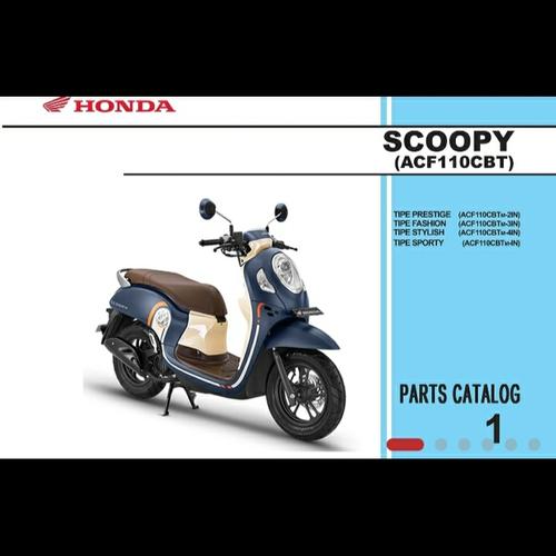 Jual Buku Part Catalog Katalog Copian Honda SCOOPY ESP K2F 2020