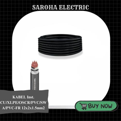 Jual KABEL Inst. CU/XLPE/OSCR/PVC/SWA/PVCFR 12x2x1.5mm2 Cat.A*FIRST