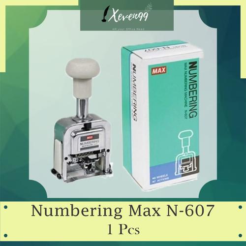 Jual Stempel Numerator 6 Digit Numbering Max N-607 (1 pcs) - Jakarta ...
