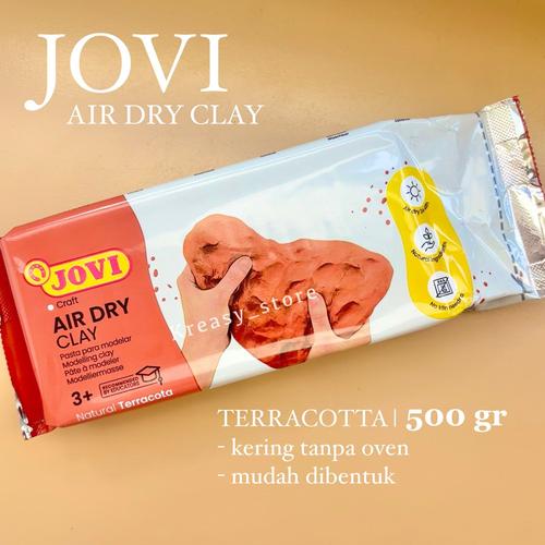 Jual Air Dry Clay JOVI 500gr TERRACOTTA - Modelling Clay Terracotta ...