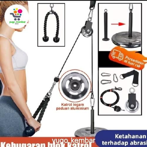 Jual Pulley Connecting Wire Pulling Home Fitness Load Biceps Pin ...