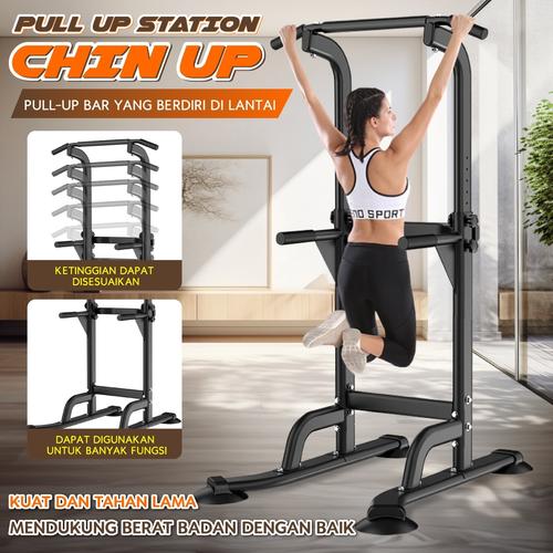 Alat Fitness Chin Up Dip Adjustable Height Dip Bar Promo