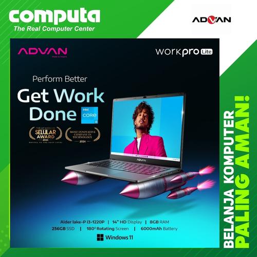 Jual Advan Laptop Workpro Lite Intel i3 Notebook 14 FHD 8GB 256GB ...