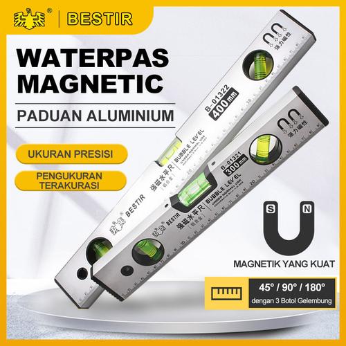 Promo Waterpas Magnetic Box Level Torpedo Ruler 300/500/600/1000mm With ...