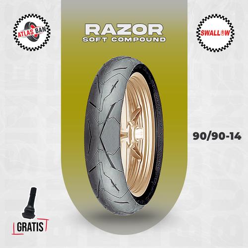 Jual Ban Motor Matic SOFT COMPOUND SWALLOW RAZOR 90/90 Ring 14 Tubeless ...