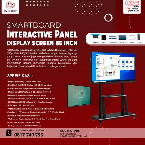 Jual Smartboard Interactive Flat Panel 86 Inch Original - Kota Bekasi ...
