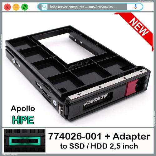 Caddy HP 3,5" Pour Serveur ProLiant Gen9/Gen10 - Référence 774026-001 - Occasion
