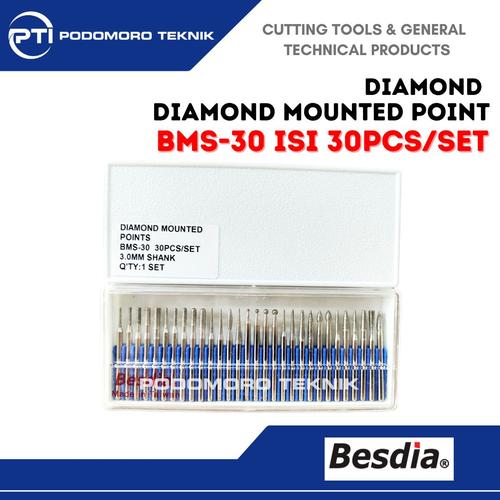 Jual Diamond Mounted Point Merk Besdia BMS30 DIAMOND MOUNTED ISI 30