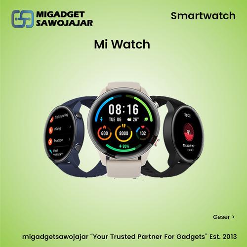 Xiaomi Mi Watch Smartwatch Jam Tangan Xiaomi Watch Navy Blue di Migadget  Sawojajar Tokopedia