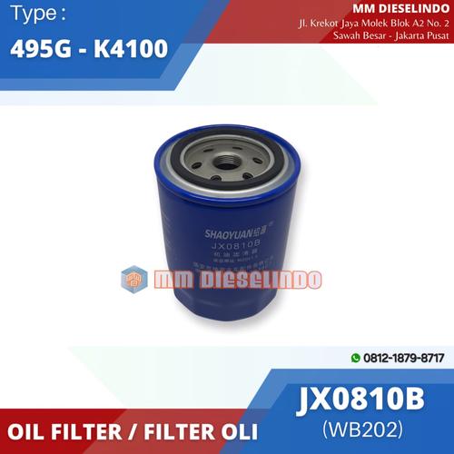 Jual JX0810B - OIL FILTER Type 495G K4100 N4100 - FILTER OLI - 20mm ...