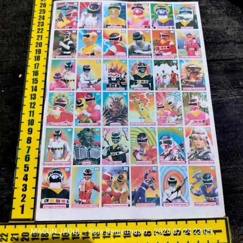 Jual gambaran umbul jadul Power Ranger Space, kwarted jadul - Kota ...