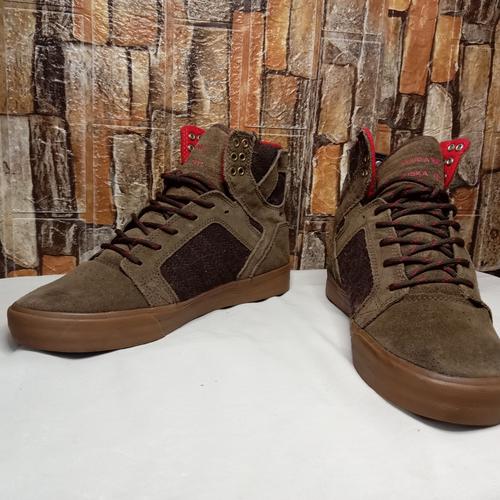 Sepatu Supra Skytop Muska 001 Mid 40 Brown Red di Insani Clothing Shoes  Tokopedia