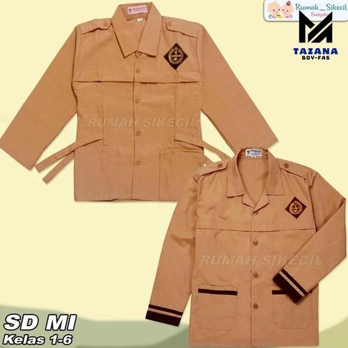 Jual Kemeja Cowo Seragam Pramuka Siaga Baju Seragam Pramuka Lengan