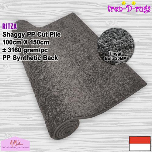 Promo Tren-D-rugs karpet permadani shaggy polos ruang tamu tebal ...