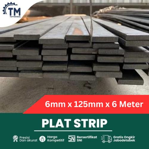 Jual Plat Strip 6mm x 125mm x 6 Meter SNI Besi Flat Bar - Kab ...