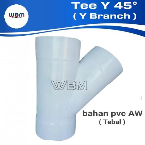 Jual fitting pvc Tee Y 4