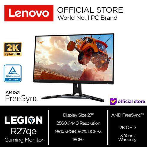 Promo Monitor Gaming Lenovo Legion R27qe IPS 180Hz 0.5ms 2K QHD 99%sRGB ...