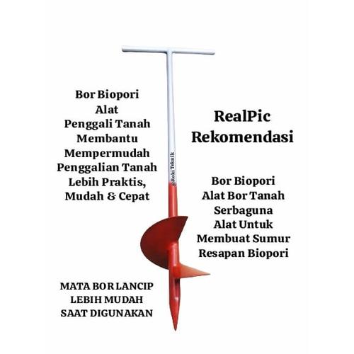 Jual Alat Pelubang Tanah Bor Biopori Spiral / Bor Penggali Tanah Sumur ...