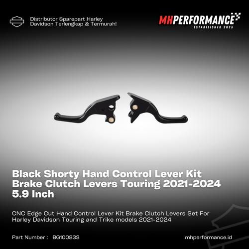 Jual Black Shorty Hand Control Lever Kit Brake Clutch Levers Touring ...