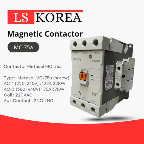 Jual Contactor LS MC75a / Kontaktor MC75a 2NO2NC 110VAC