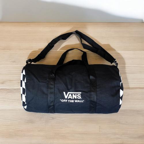 Promo Tas Vans Duffle Bag Vans Family Exclusive Black White Kab