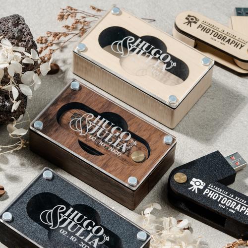 Jual CLASSIC MAGNETIC WOODEN BOX + FLASHDISK CUSTOM DESIGN LOGO ...